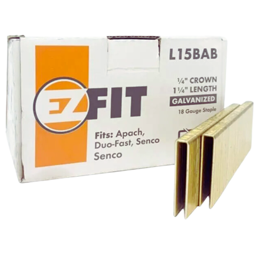 Ezfit 18Ga 1.25 Staple box of 5M