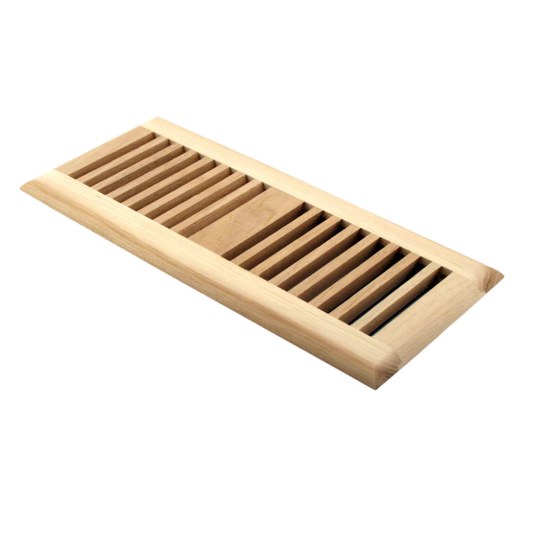 Unfinished Vent 3/4" Thick 4x10 Self-Rimmed Hickory