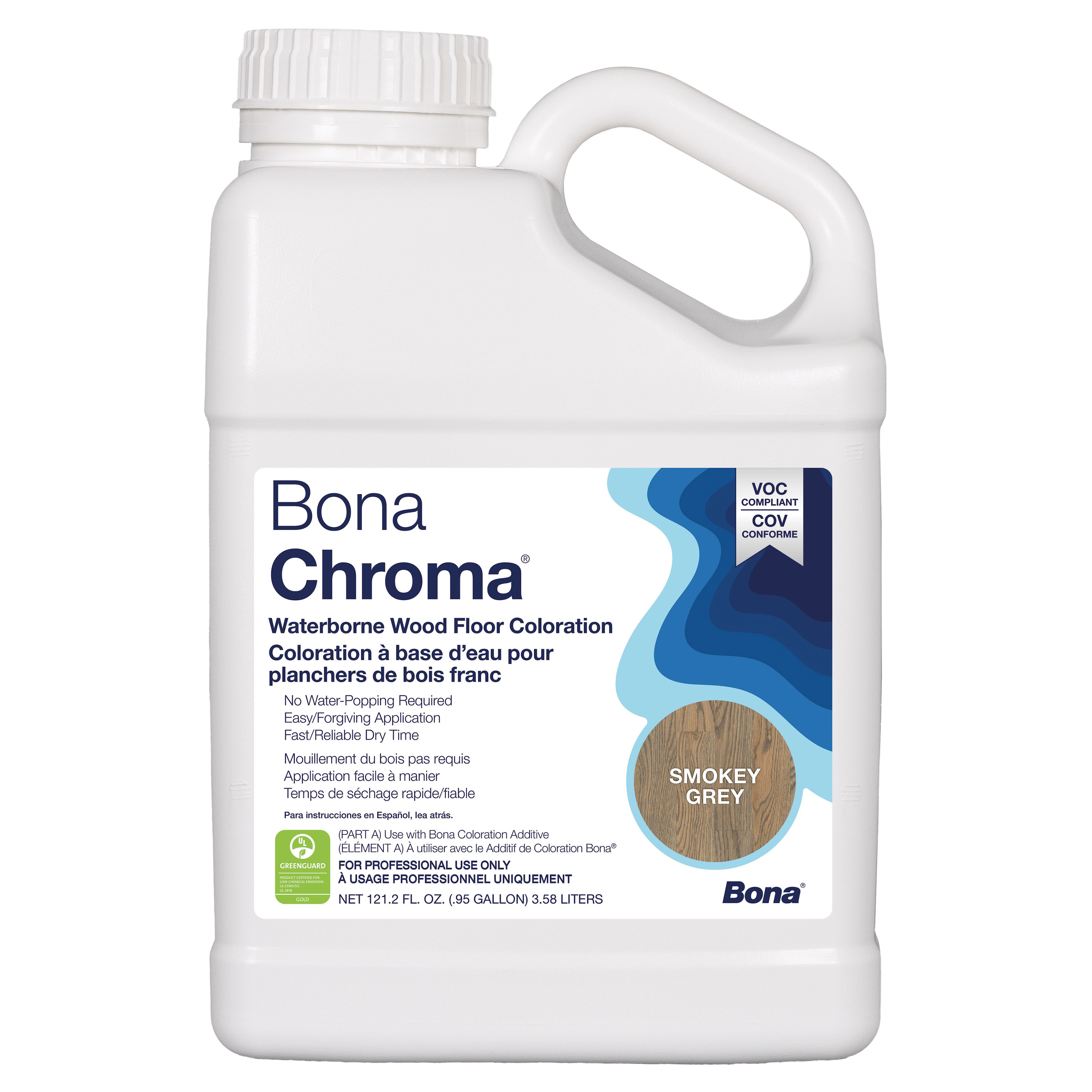 Bona Chroma 1Gal Waterborne Floor Coloration Smokey Grey