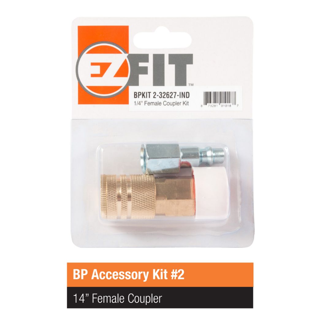 EzFit 1/4in FEMALE COUPLER KIT W/TAPE