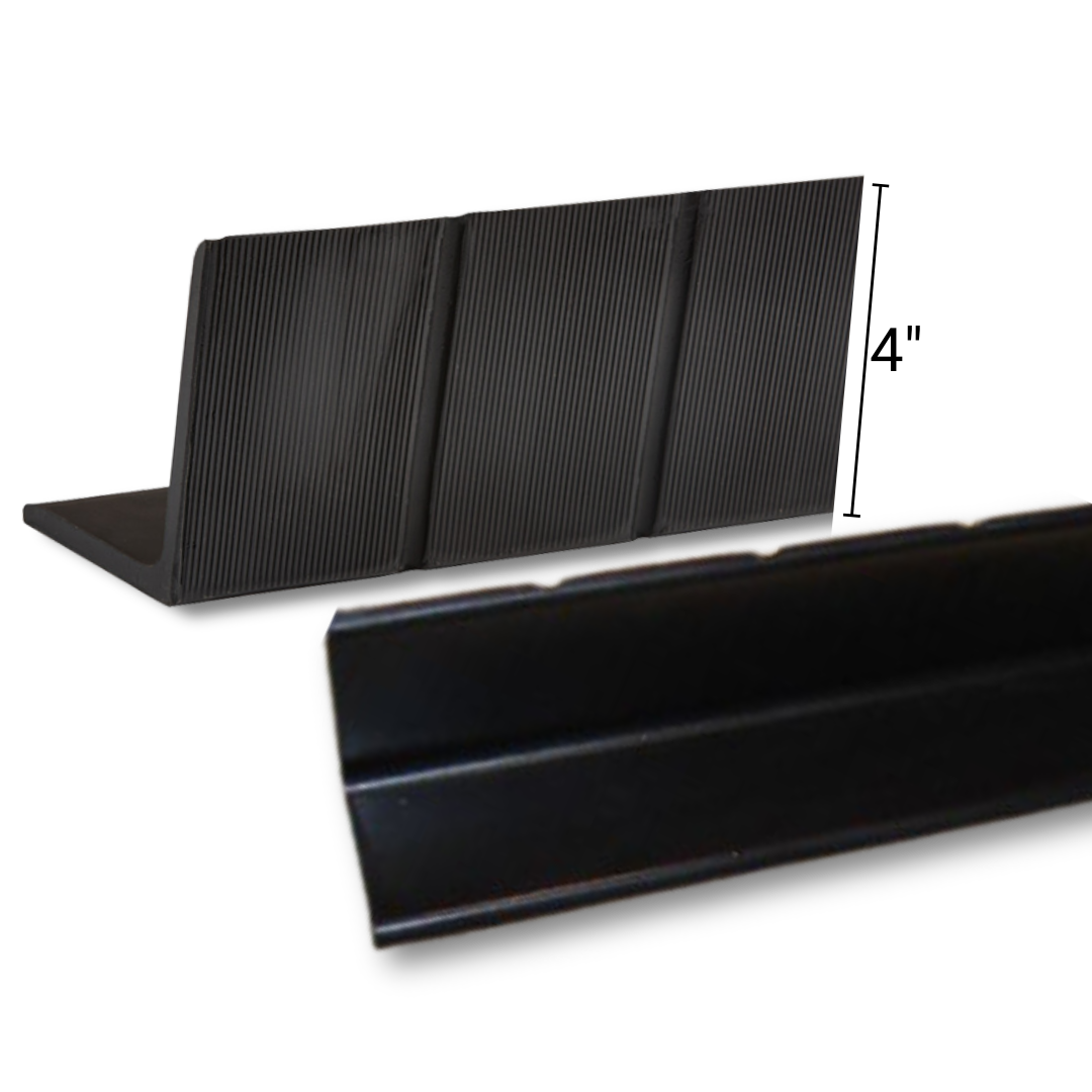 Vented Cove Base Black 4in