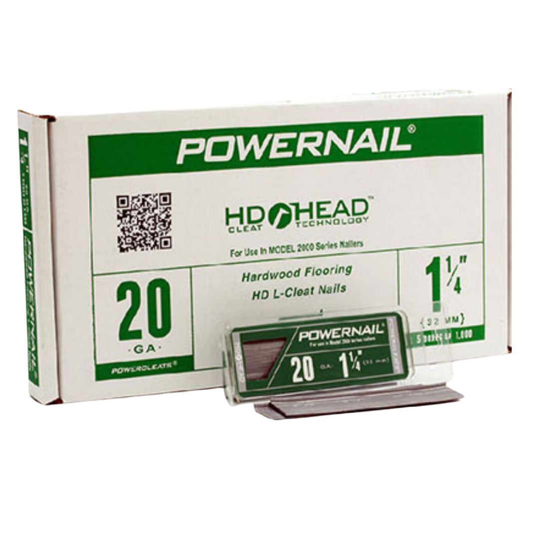 Powernail Cleat 20Ga 1-1/4" Box of 1000