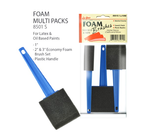 Linzer foam brush pack