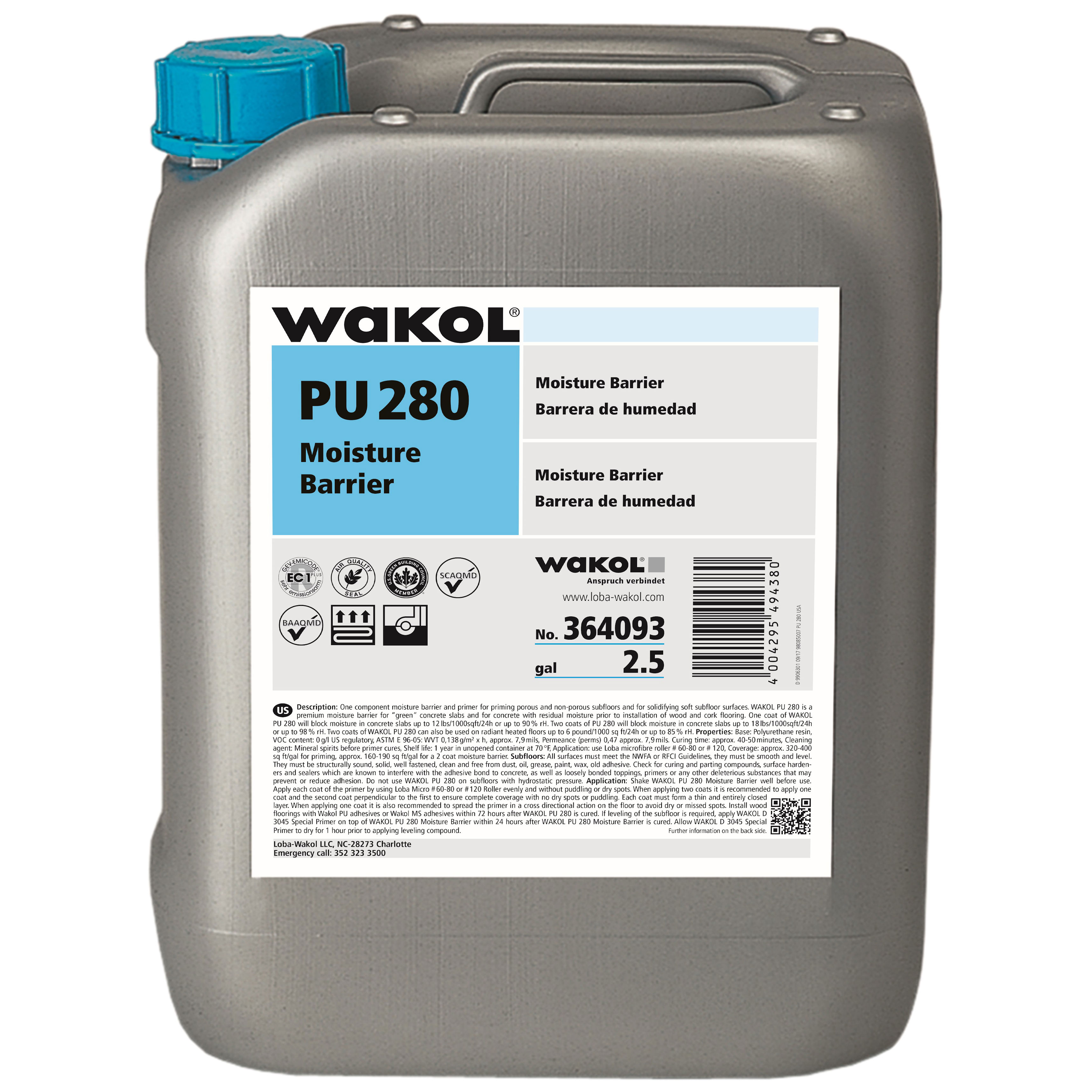 Wakol PU280 Moisture Barrier 1Gal