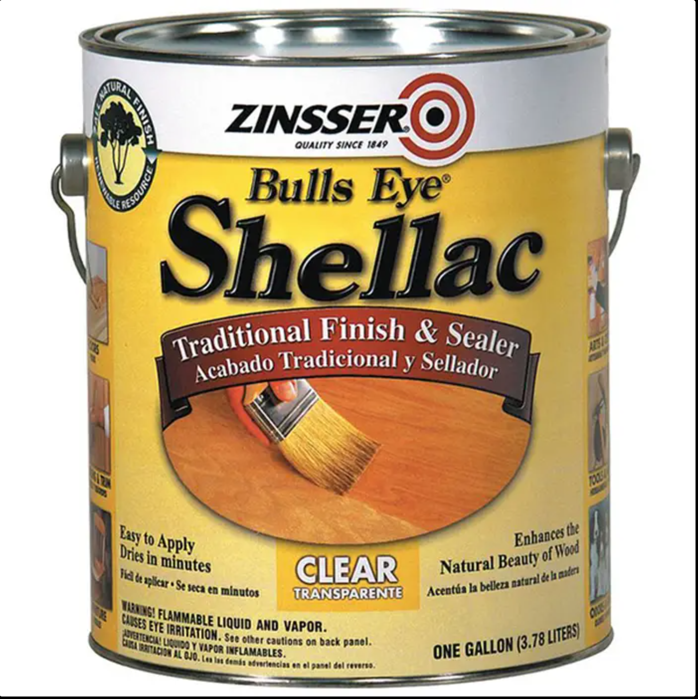 Zinsser Bulls Eye Shellac 1Gal Clear Finish