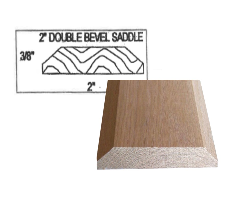 Flat Threshold Red Oak 2" Saddle
