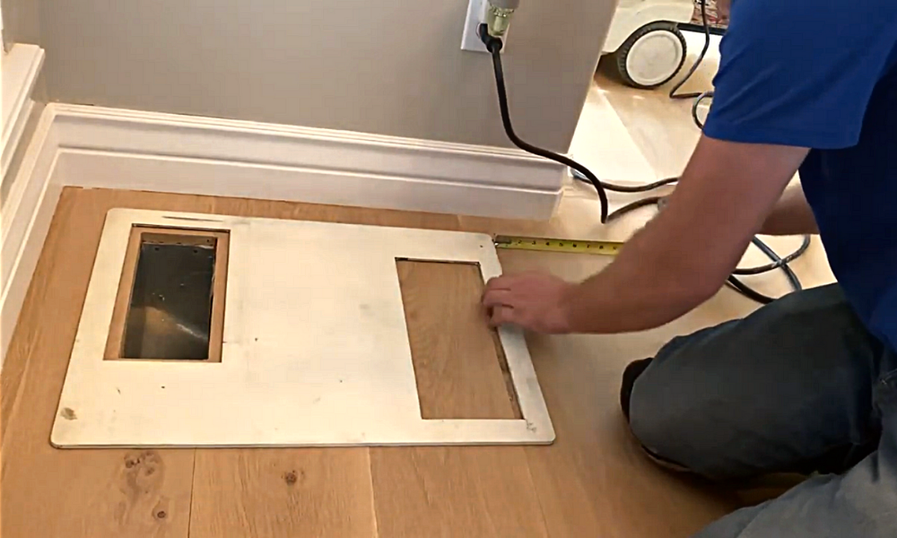 Top Step 4x10-4x12 Two Hole Install Template