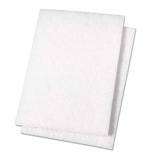 Norton 12"x18" Square Buff White Super 54 Floor Pad