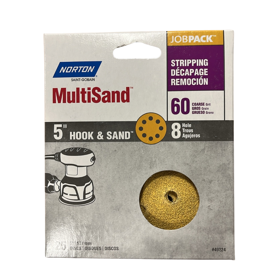 Norton 5" x 8 Hole Disc Pack of 25