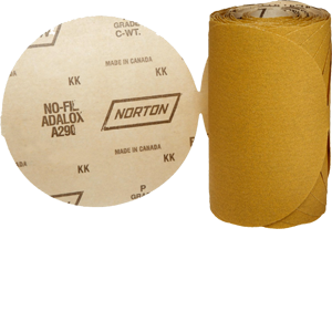 Norton 5"xNo Hole Disc Roll Stick and Sand