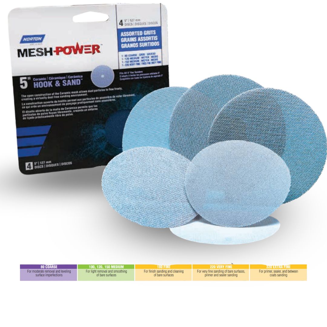 Norton 5" Disc MESH POWER Pack of 10