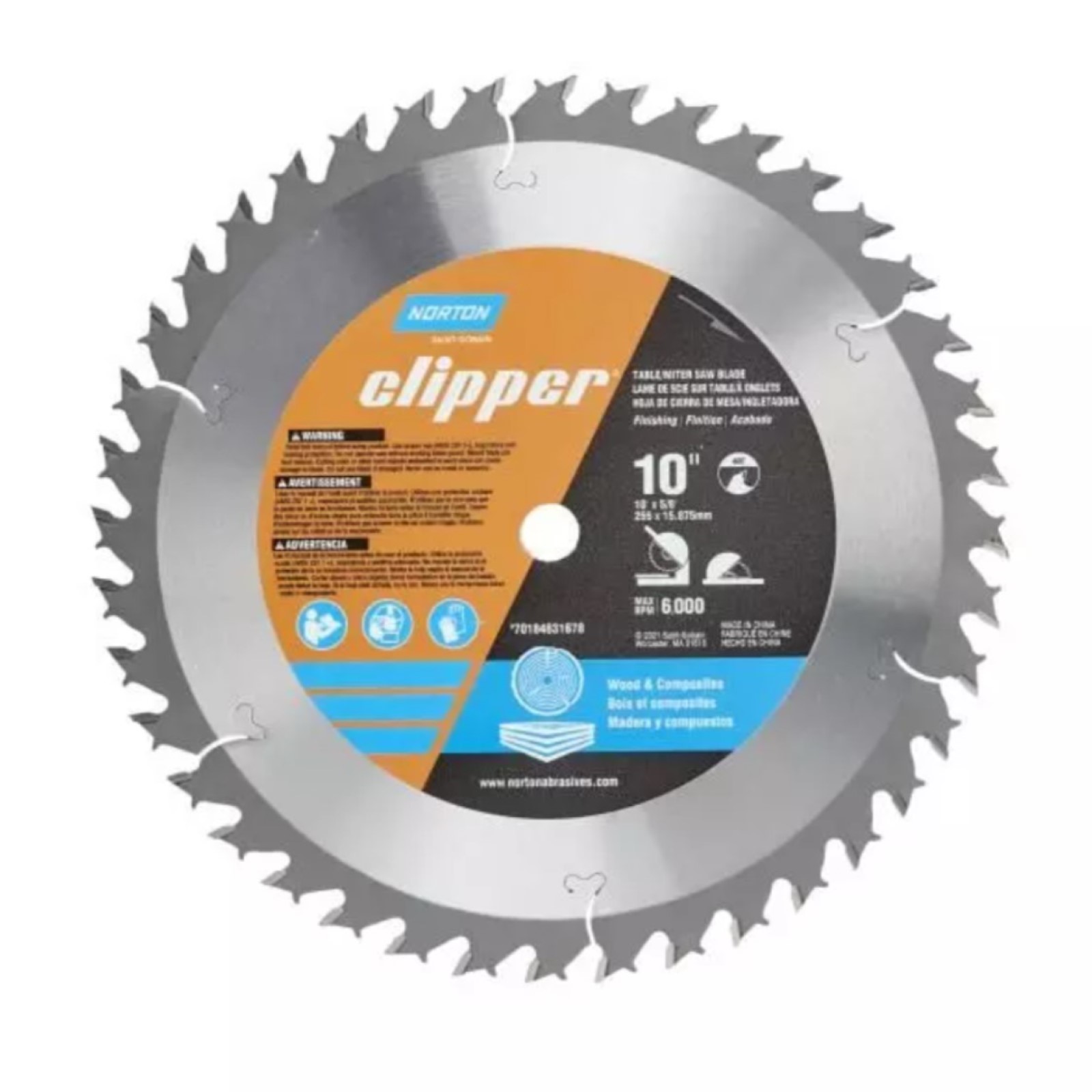 Norton Clipper 10" x 24 Tooth Saw Blade