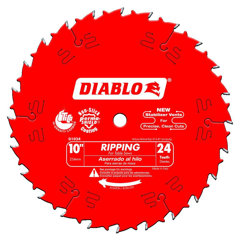 Diablo 10"x24 Tooth Saw Blade