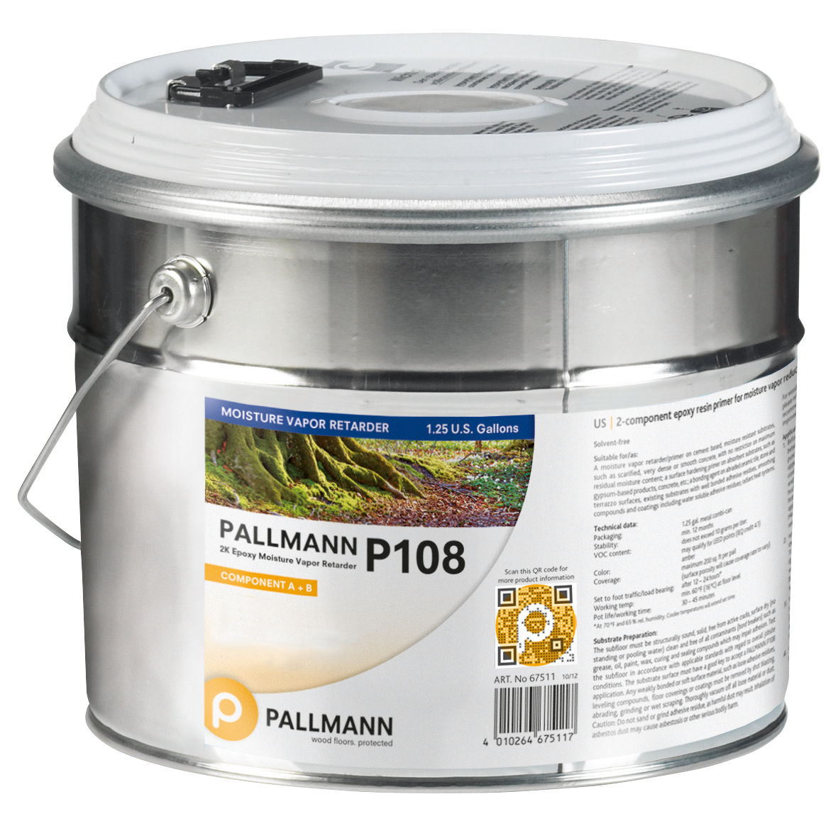 Pallmann P108 DEFEND 1.25Gal Epoxy Moisture Ret 2 Comp