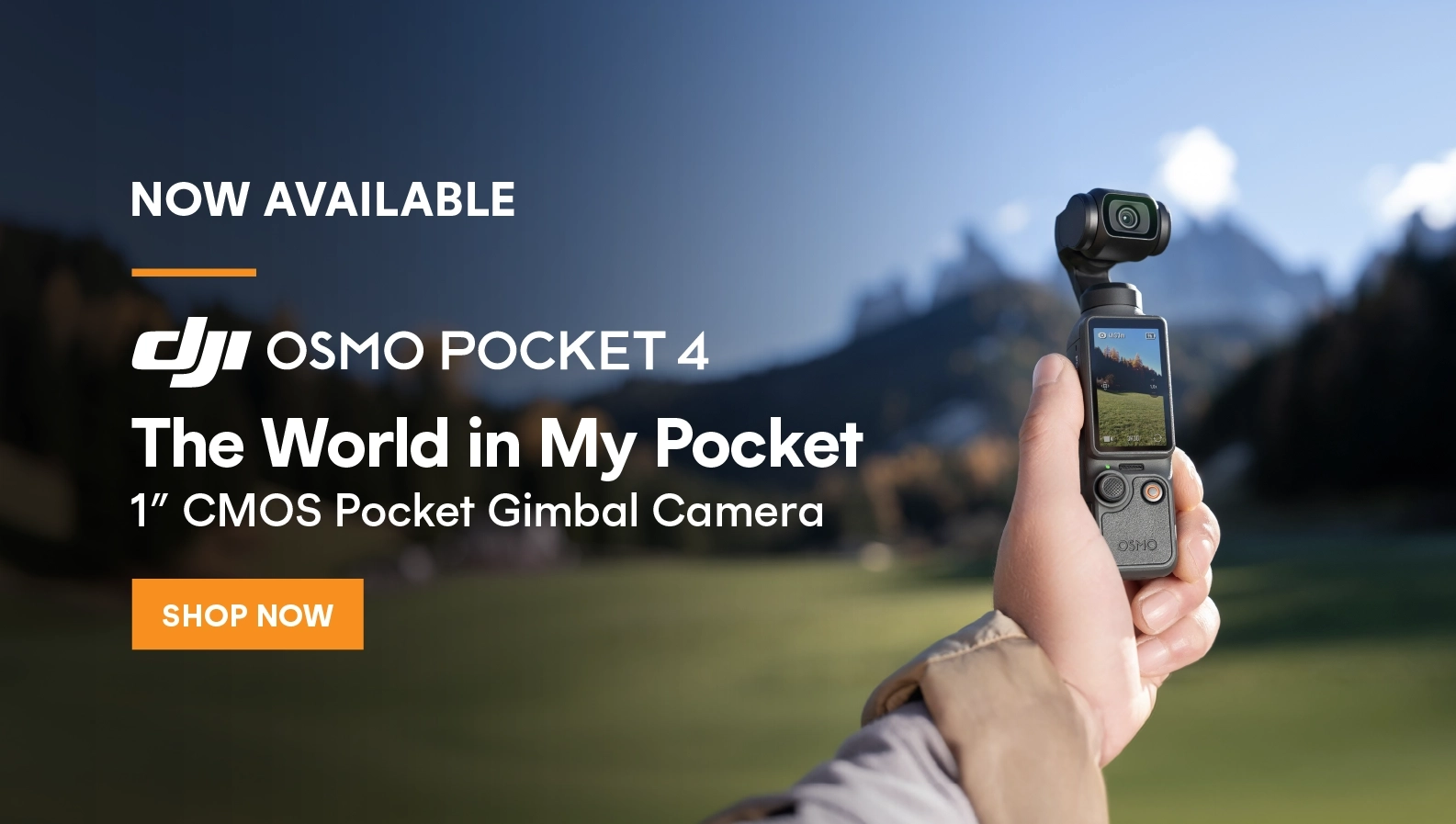 Now available! DJI Osmo Pocket 4