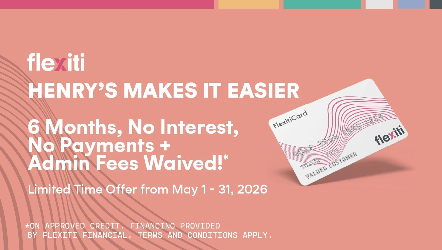 For a limited time get 6 months, no interest, no payments and admin fees waived!*