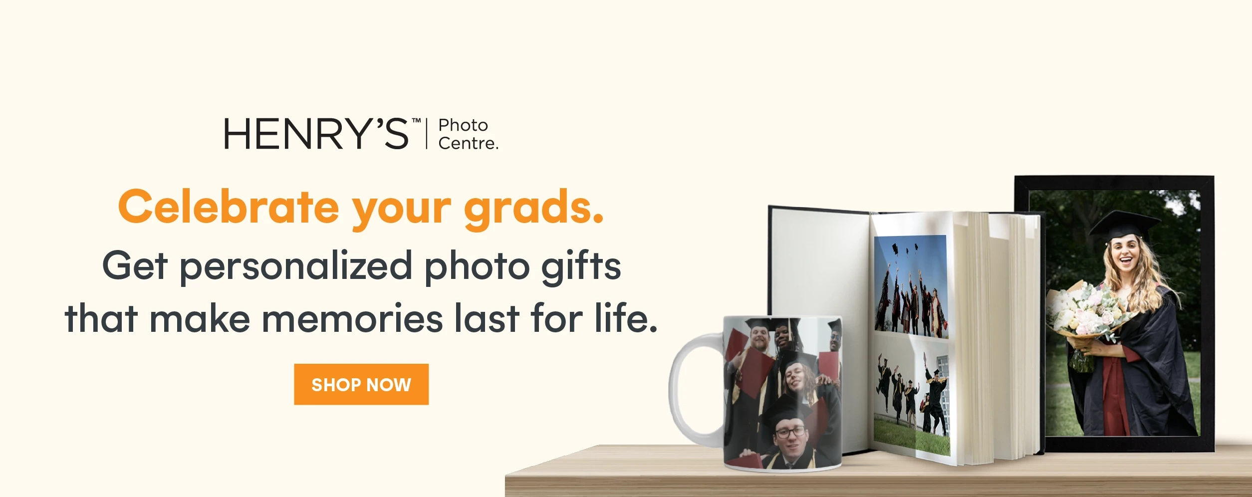 Celebrate your grad with personalized photo gifts!