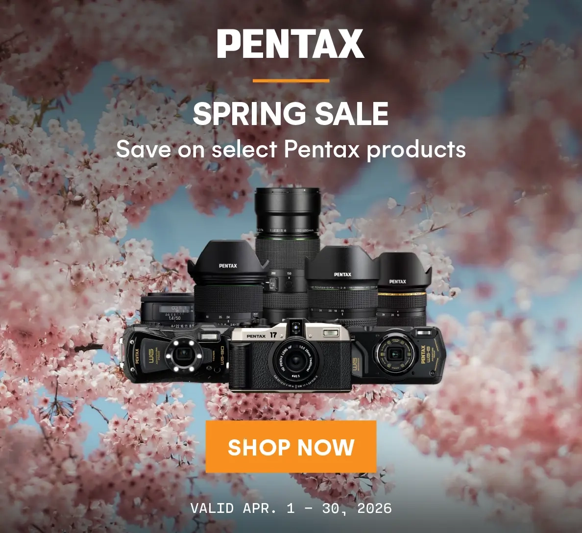 Save on select Pentax products