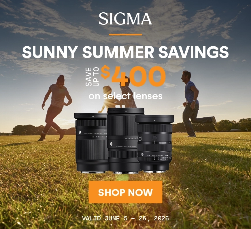 Save up to $400 on select Sigma lenses