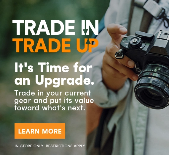 Trade in your current gear and put its value towards something new!