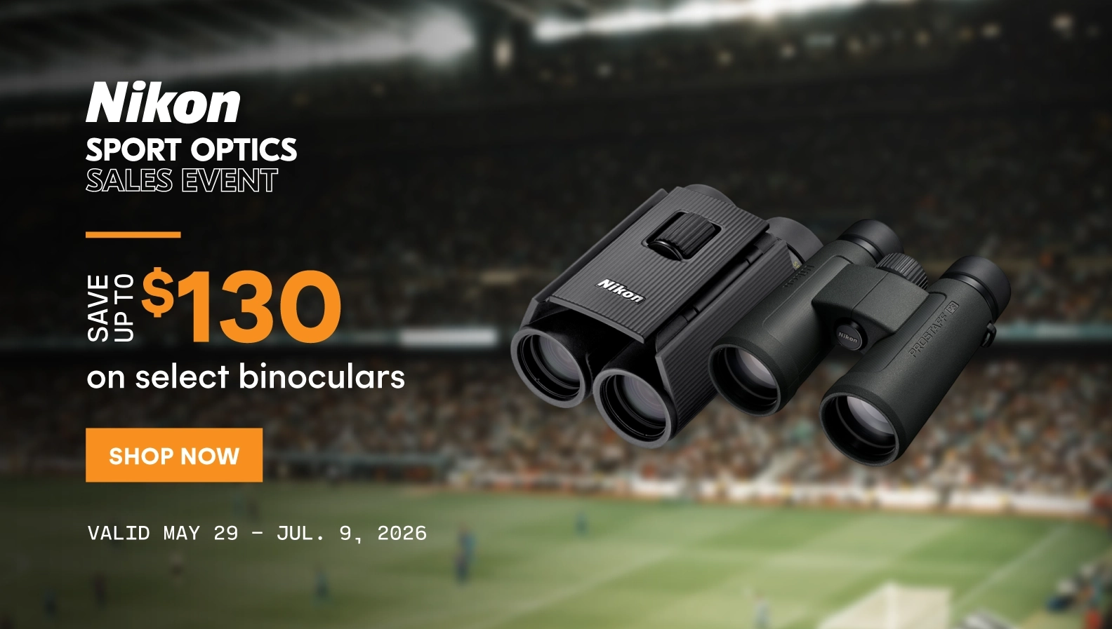 Save up to $130 on select Nikon binoculars