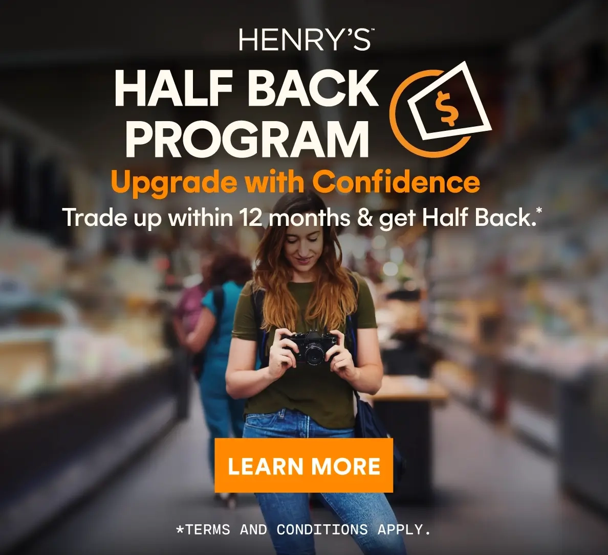Upgrade with confidence! Trade up within 12 months and get half back*