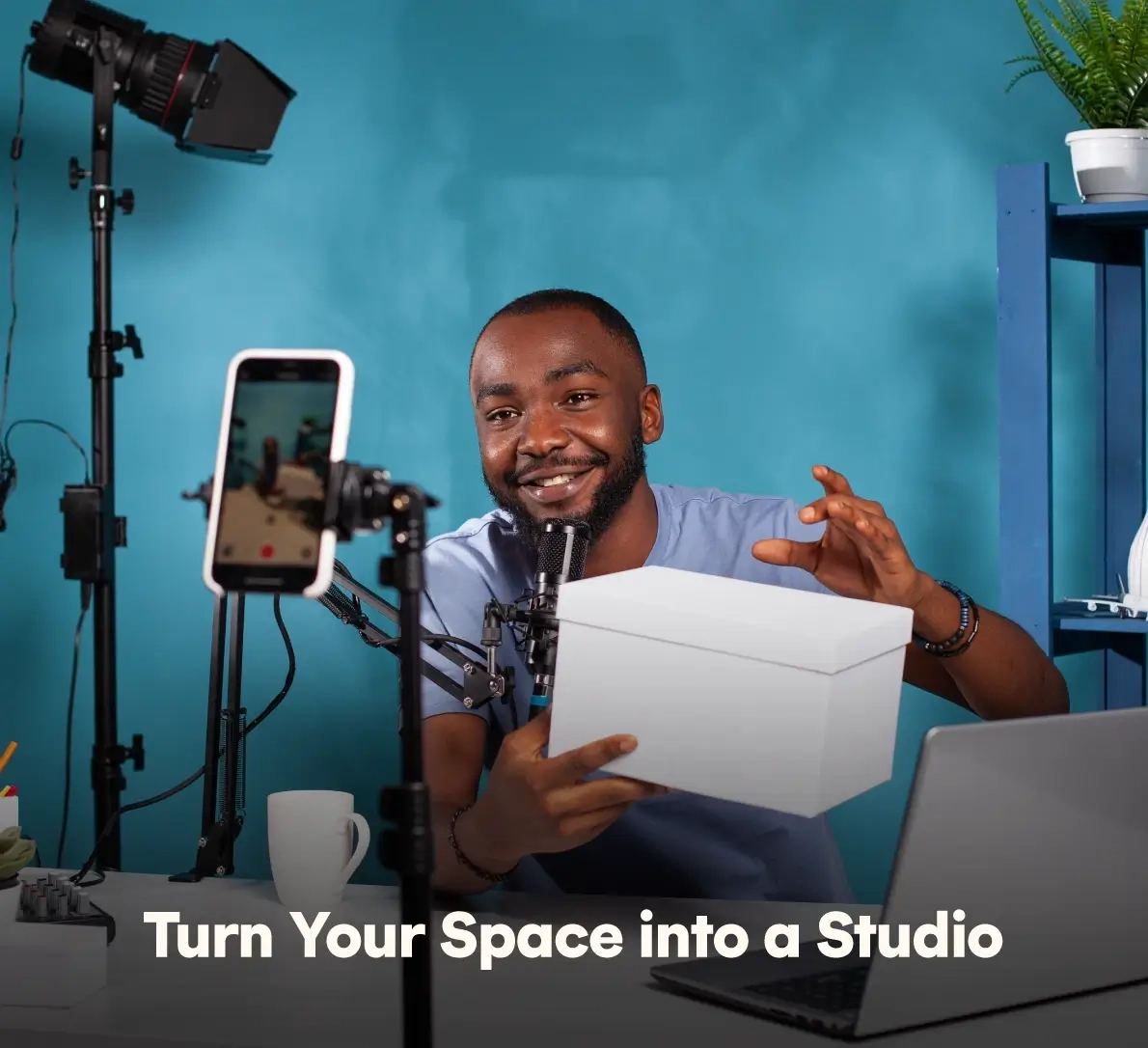 Turn your space into a studio with gear for content creators