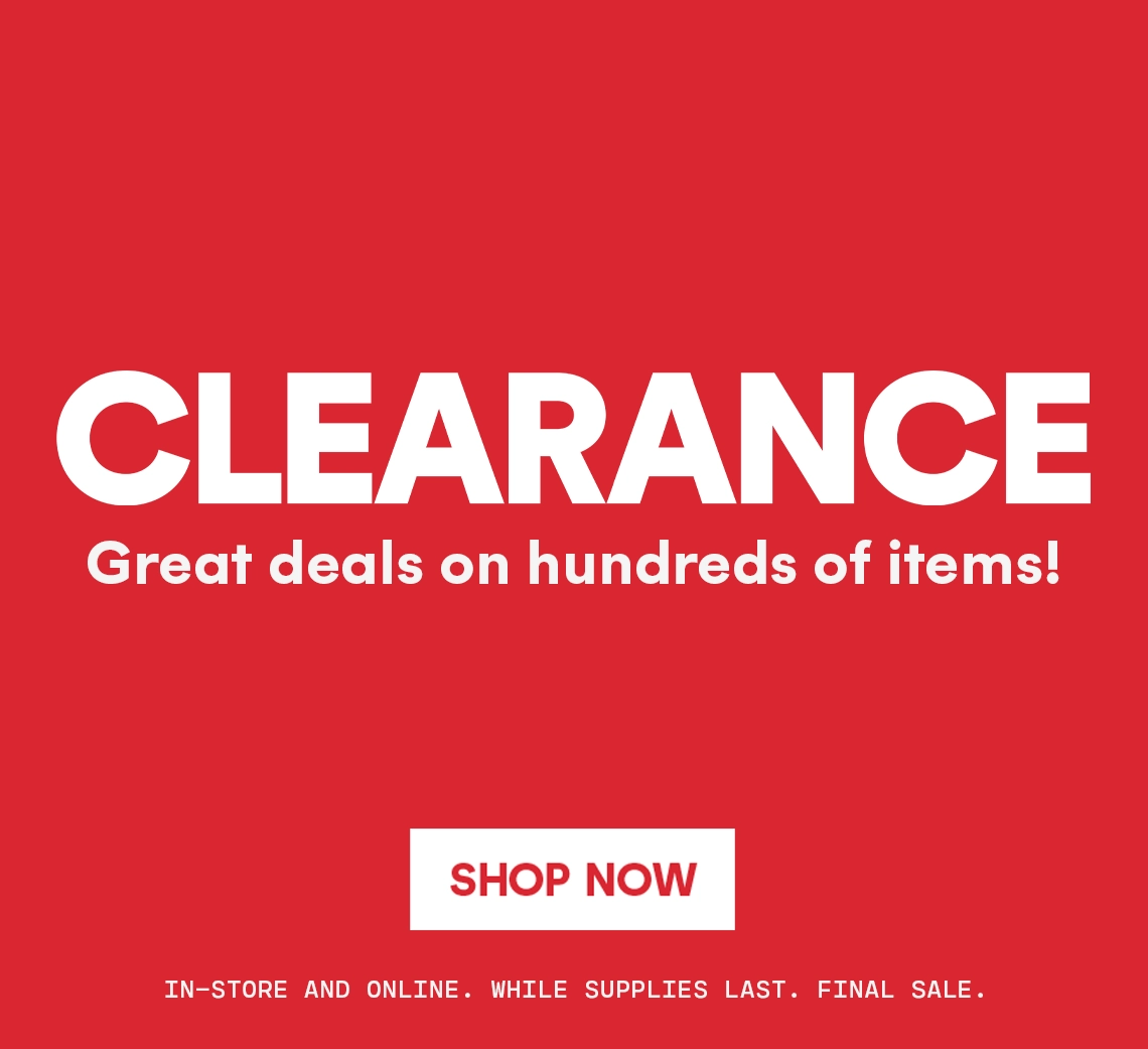 Clearance Sale on now! 