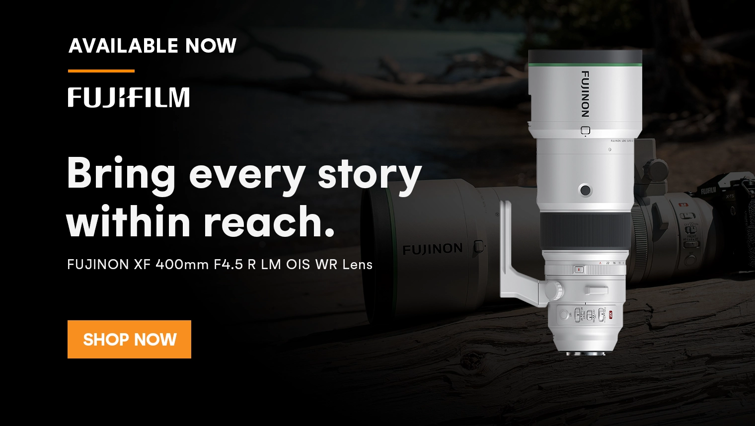 Now available! Fujifilm XF 400mm F4.5 R LM OIS WR Lens