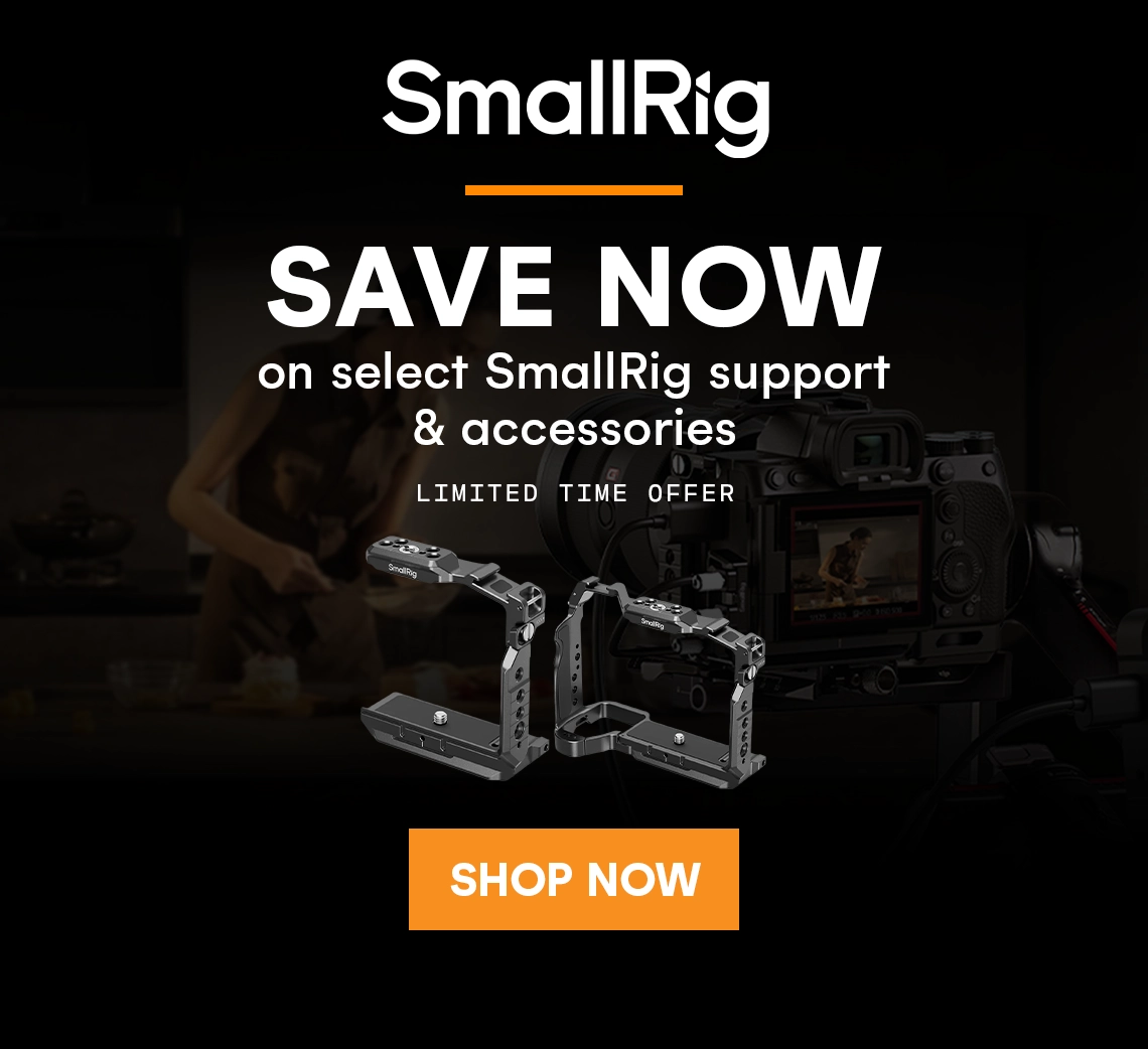 Save now on select SmallRig support & accessories!