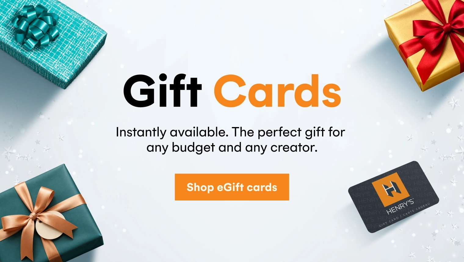 eGift Cards make the perfect gift for any creator!