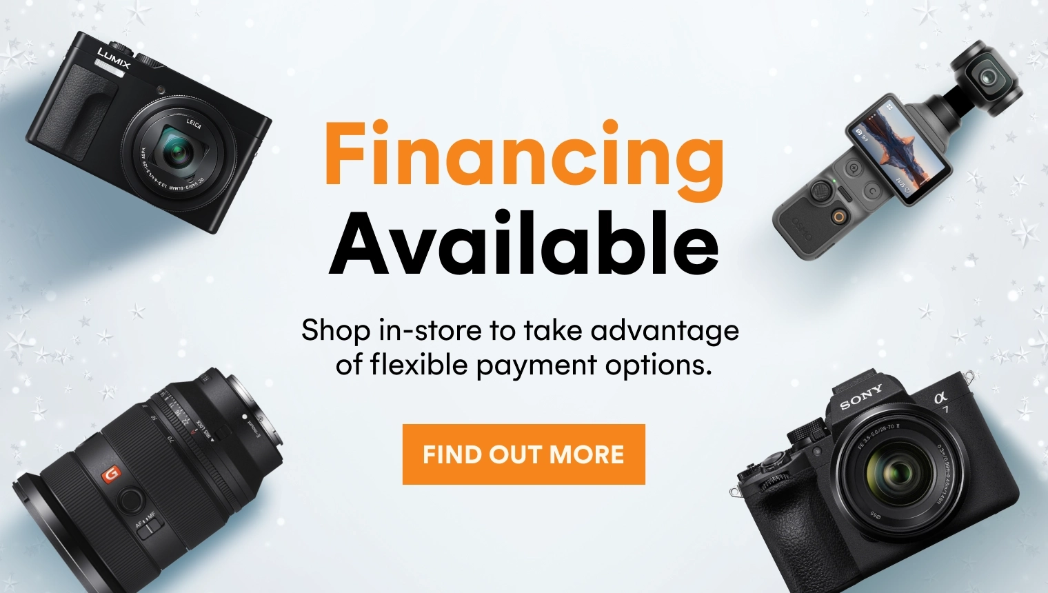 Financing available in-store