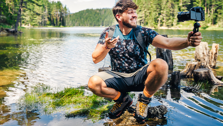 A mini tripod is easier to carry around during travel.