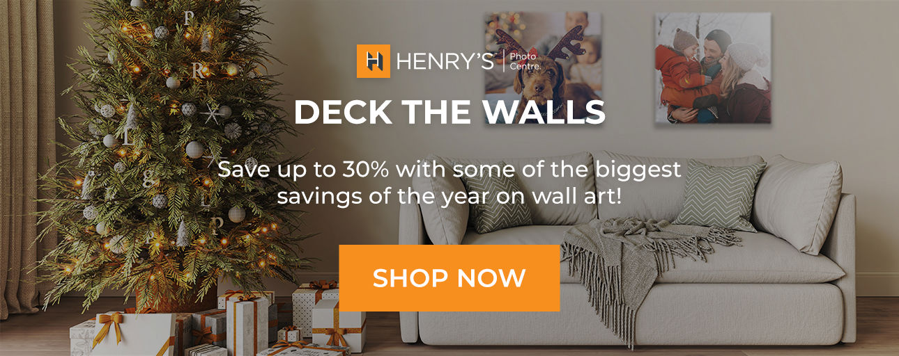 Save up to 30% on wall art from Henry's Photo Centre!