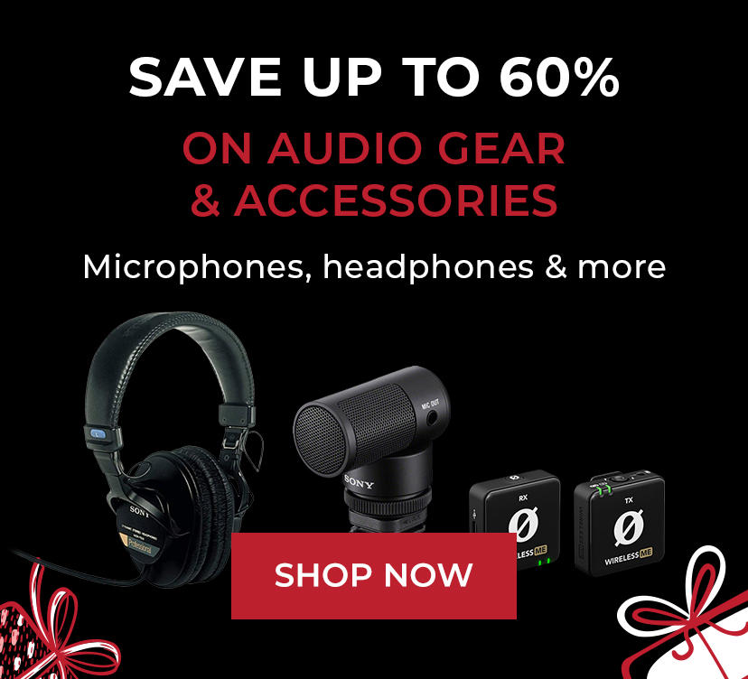 Save up to 60% on Audio Gear & Accessories
