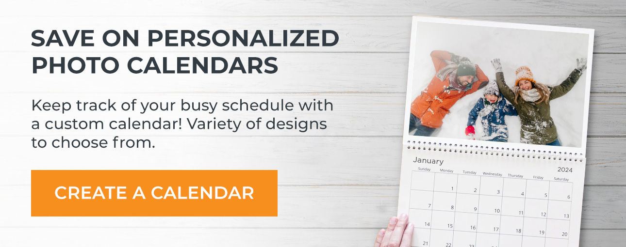 Save on Personalized Photo Calendars