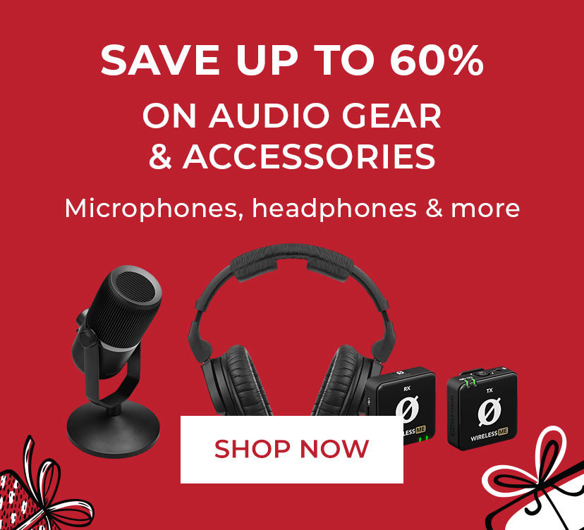 Save up to 60% on Audio Gear & Accessories