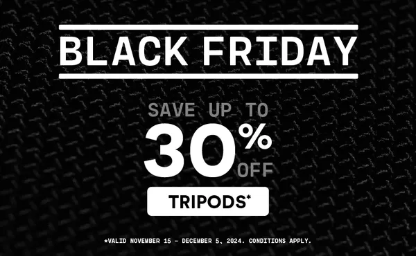 Save up to 30% on Tripods banner