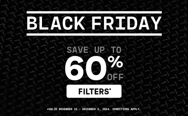 Save up to 60% on Filters banner