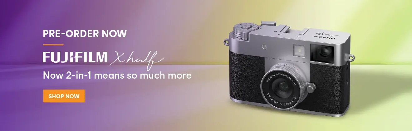 Pre-order the Fujifilm X half - Now 2-in-1 means so much more