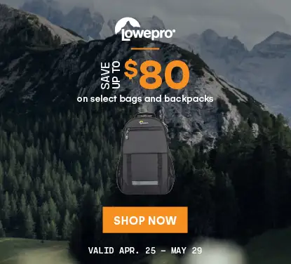 LowePro | Save up to $80 | on select bags and backpacks