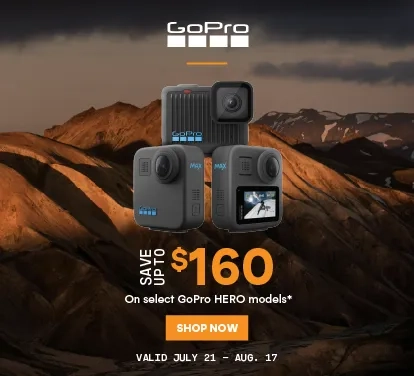 goPro Save up to $160 on select models
