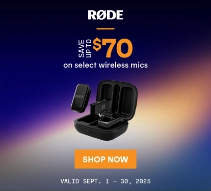 RODE - Save up to $70 on select wireless mics