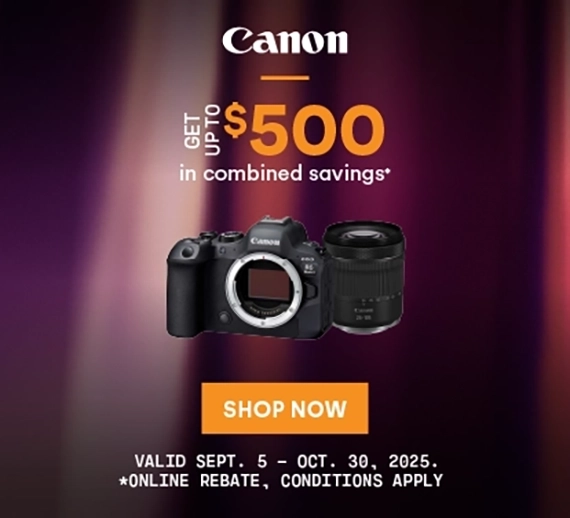 Canon Cashback Event on now! Get up to $500 in combined savings*