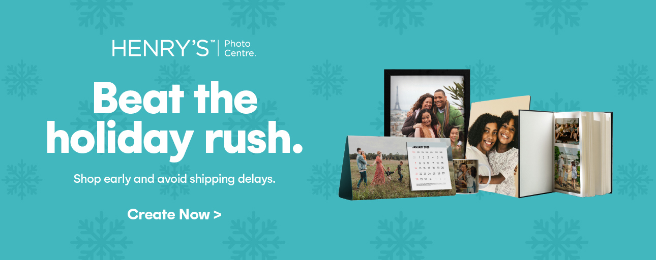 Beat the holiday rush and order your personalized photo gifts early!