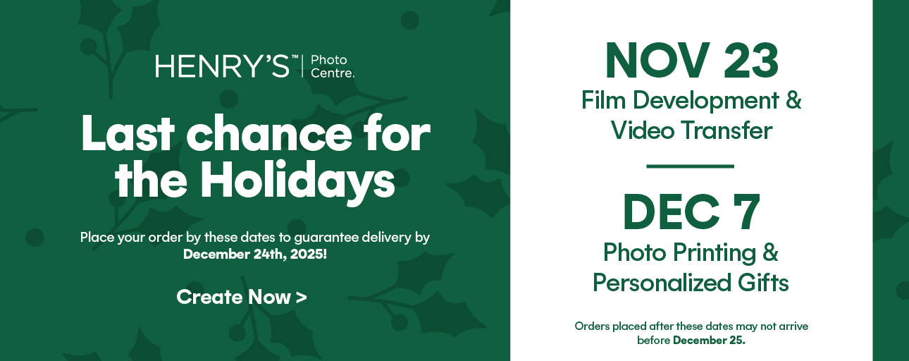 Place your Photo Centre order now to get it before Dec. 25!