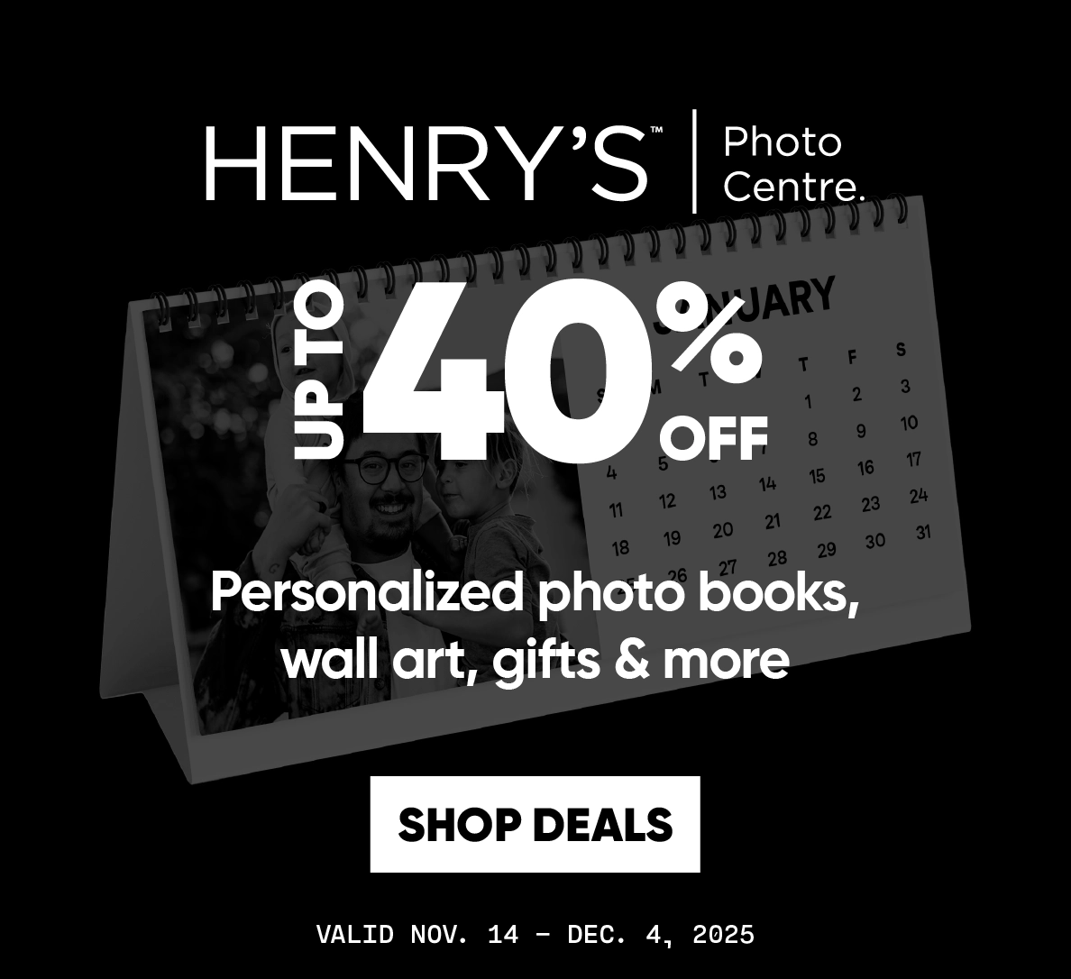 Black Friday savings on personalized photo books, wall art, gifts and more!