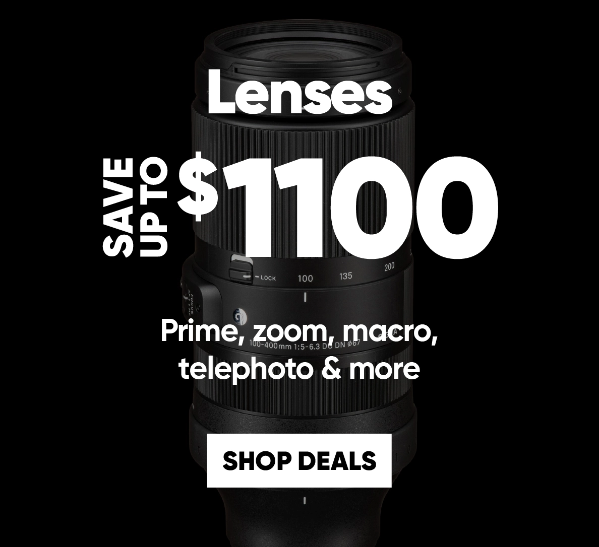 Black Friday Sale on Lenses