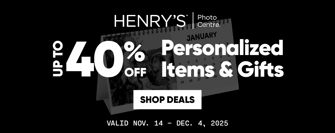 Black Friday deals on personalized photo gifts from Henry's Photo Centre