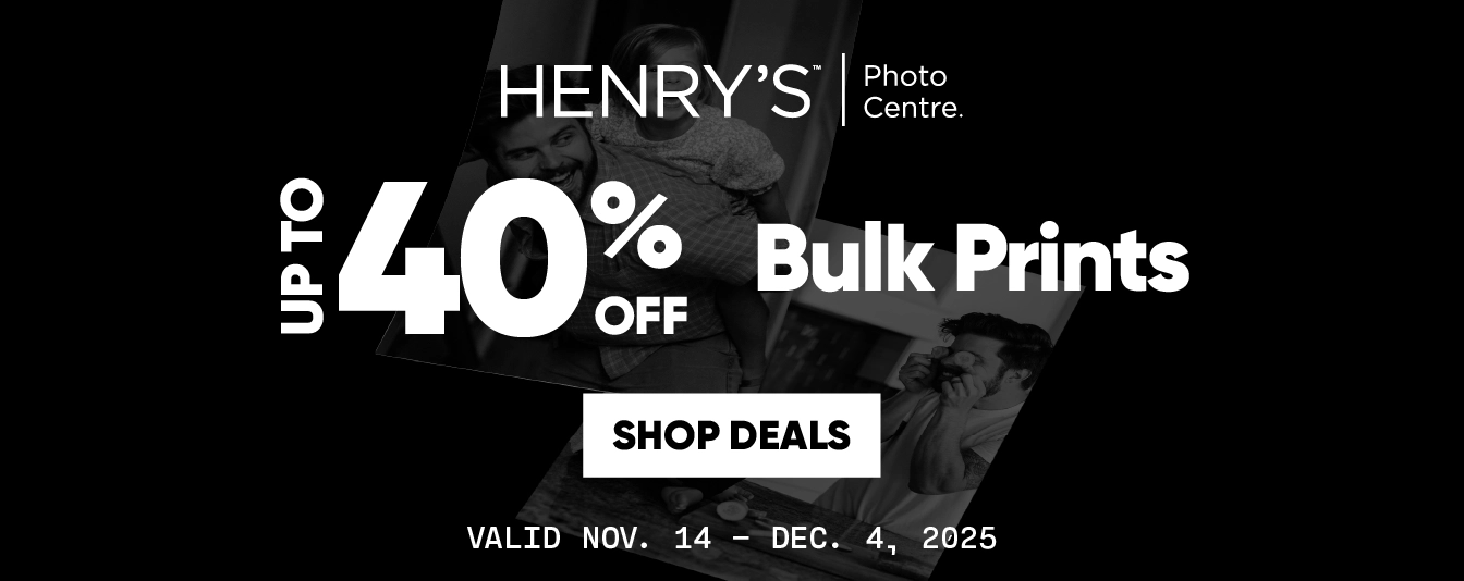 Black Friday savings on bulk prints from Henry's Photo Centre
